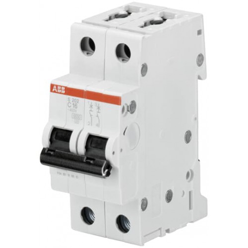 S 202-C 16 (2x16A - 6kA - C tipi Anahtarlı Otomatik Sigorta) S 202-C 16 (2x16A - 6kA - C tipi Anahtarlı Otomatik Sigorta)