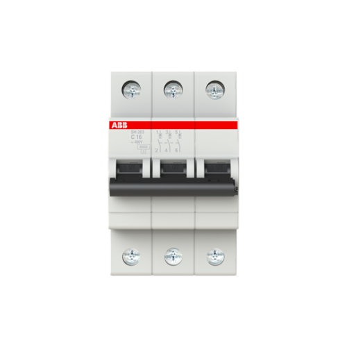 SH 203-C 16 (3x16A - 6kA - C tipi Anahtarlı Otomatik Sigorta)