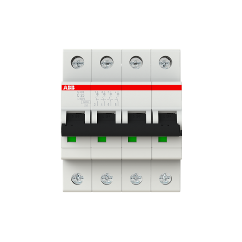S 204-C 25 (4x25A - 6kA - C tipi Anahtarlı Otomatik Sigorta)