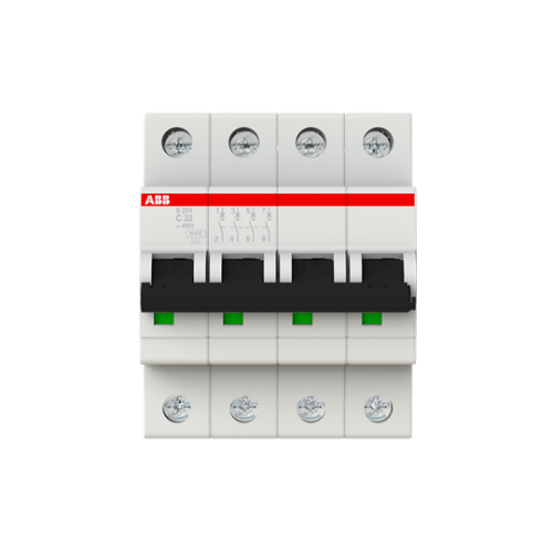 S 204-C 32 (4x32A - 6kA - C tipi Anahtarlı Otomatik Sigorta)