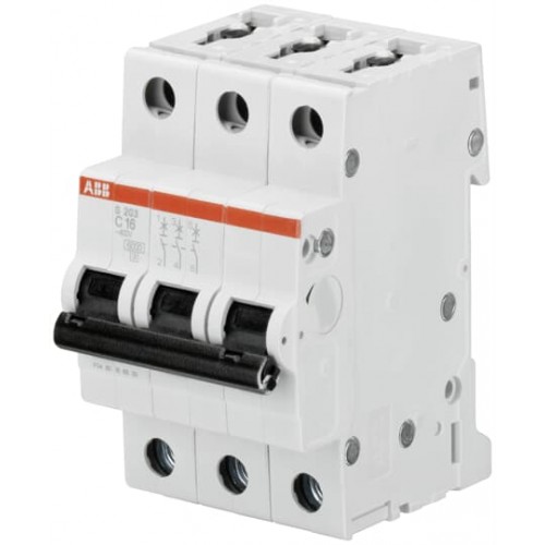 S 203-C 2 (3x2A - 6kA - C tipi Anahtarlı Otomatik Sigorta)