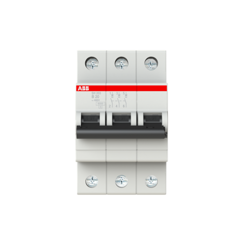 SH 203-B 20 (3x20A - 6kA - B tipi Anahtarlı Otomatik Sigorta)