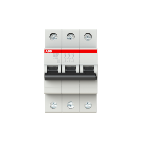 SH 203-B 32 (3x32A - 6kA - B tipi Anahtarlı Otomatik Sigorta)