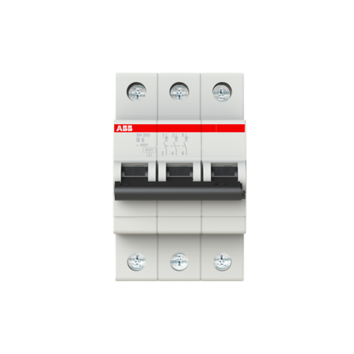 SH 203-B 6 (3x6A - 6kA - B tipi Anahtarlı Otomatik Sigorta)